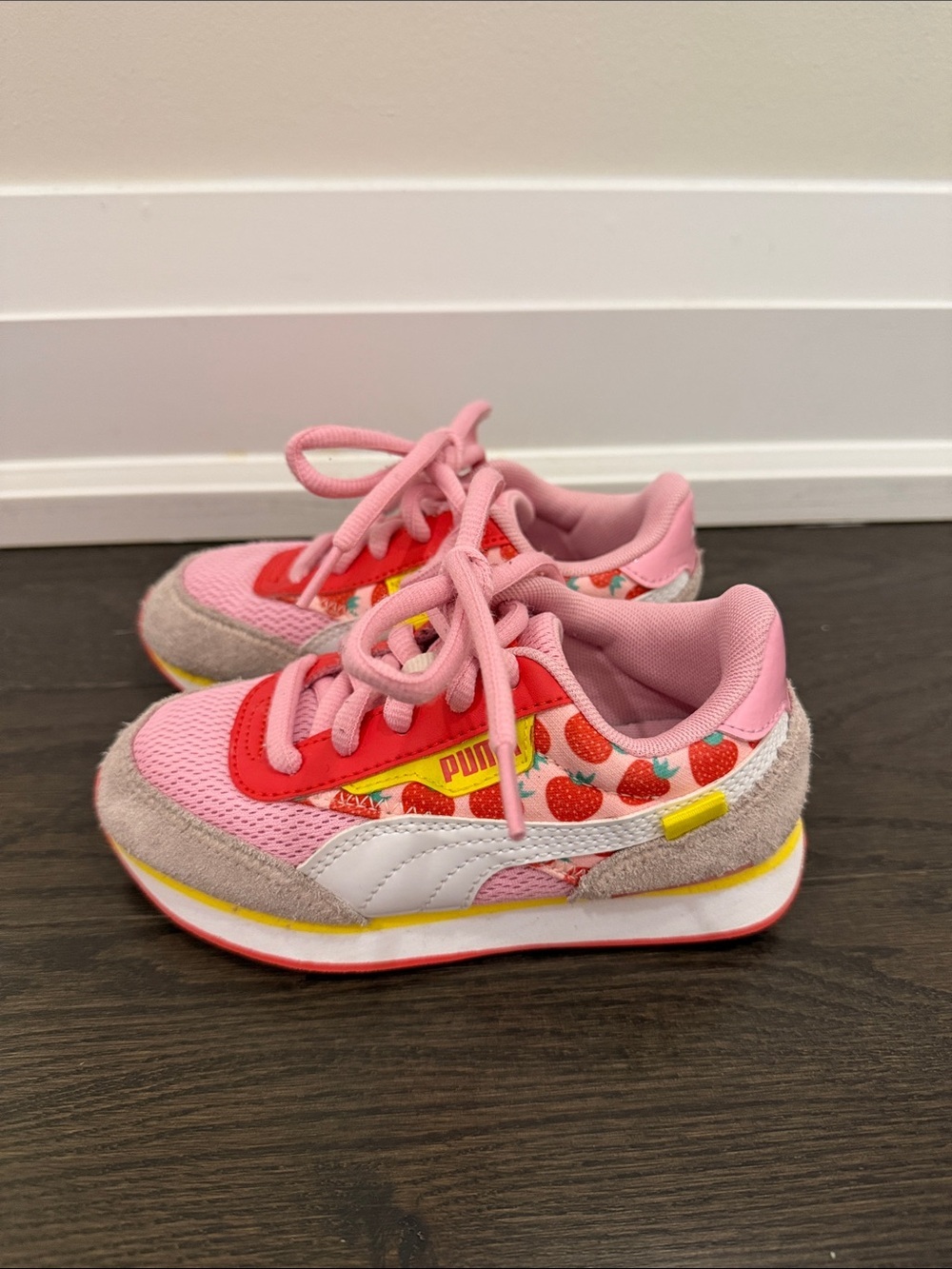 Puma pink sneakers size 12